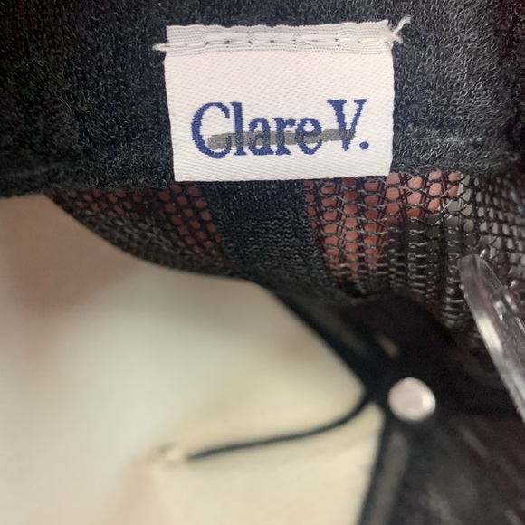 Clare V. CIAO Trucker Hat Black New defect - Picture 3 of 4